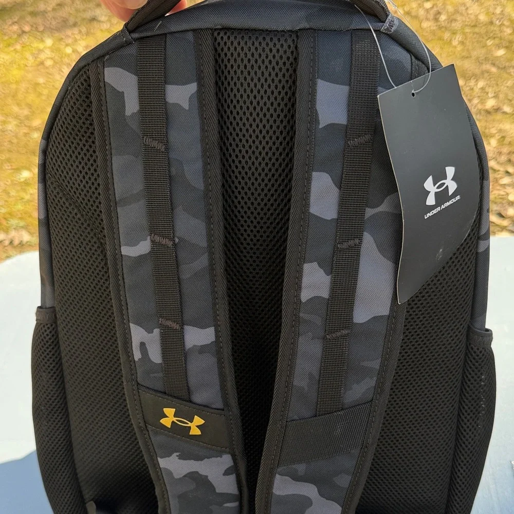 Under Armour Camo Black and Gold Backpack